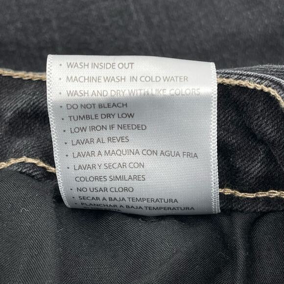 KanCan Sz 26 Muted Black Denim Joggers Jeans Pants High Rise Stretch Maurices - Picture 8 of 8